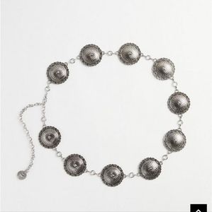 🆕️ BELT - WESTERN STYLE ANTIQUED SILVERTONE CHAIN BELT - PLUS SIZE